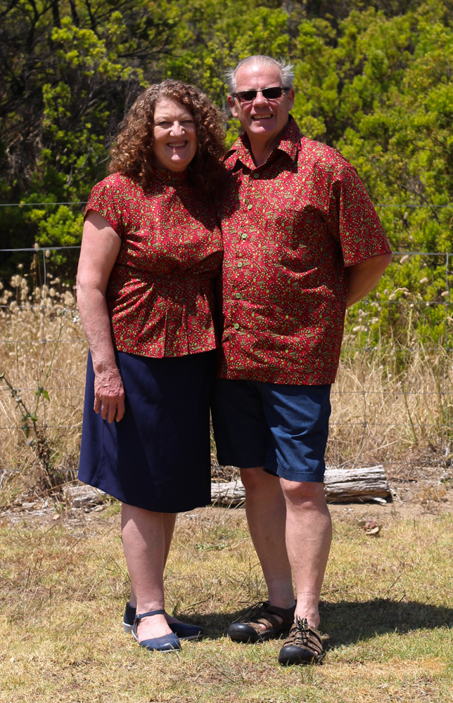 Ritchie Family Christmas Outfits
Robyn (Mum) is wearing Simplicity 8840 and David (Dad) is wearing McCall's 4399