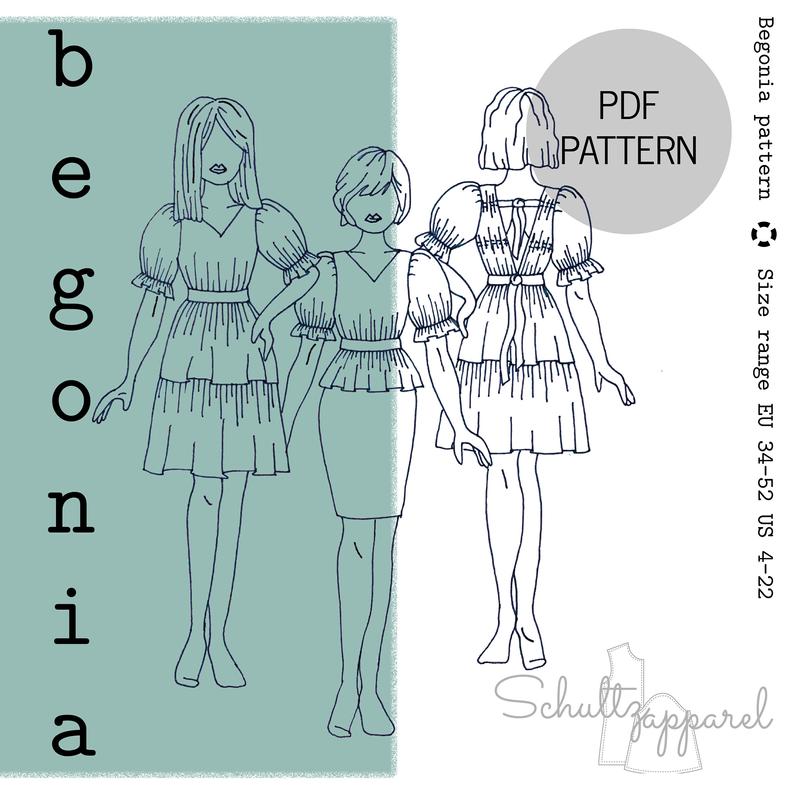 Begonia by Schultz Apparel in Fabric Hoarders Polka Dots