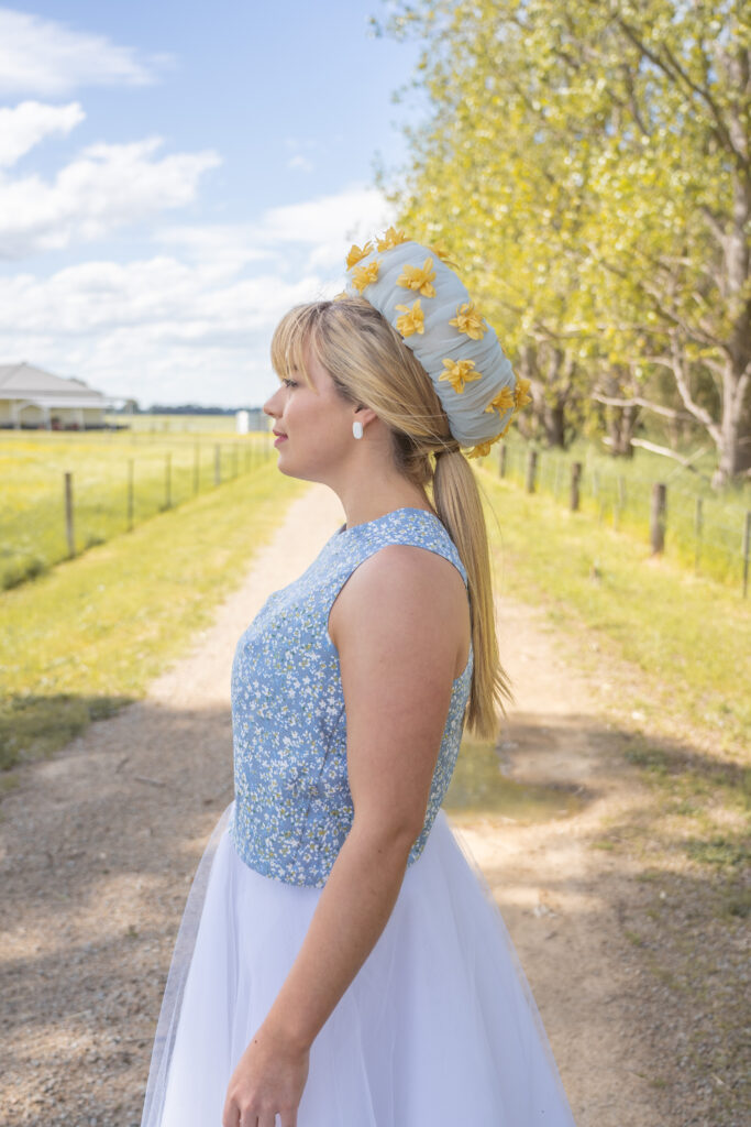 Altas Top by Stitch Witch Patterns - Tessuti Fabrics - Two Sewing Sisters with Lauren J Ritchie Millinery photo by Ben Christie Media